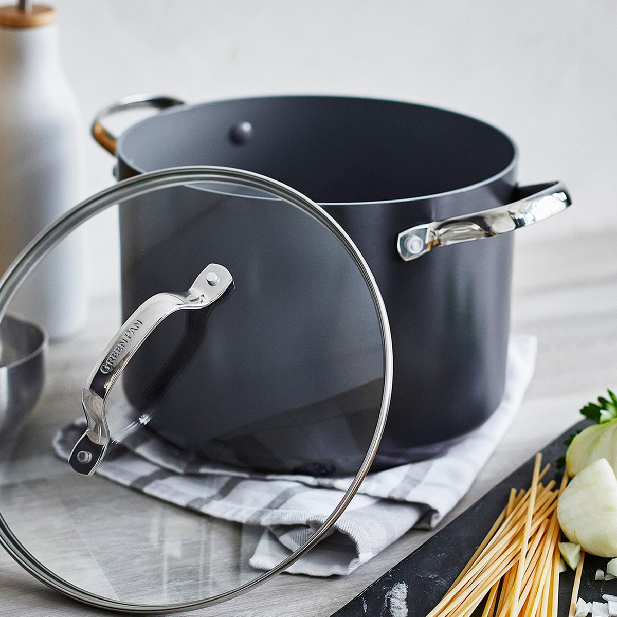 GreenPan Valencia Pro Non-Stick 8qt Ceramic Stockpot With Lid