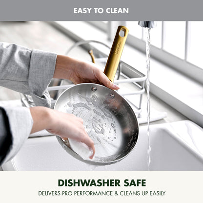 GreenPan Reserve Stainless Steel Open Fry Pan Set