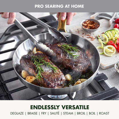 GreenPan Reserve Stainless Steel Open Fry Pan Set