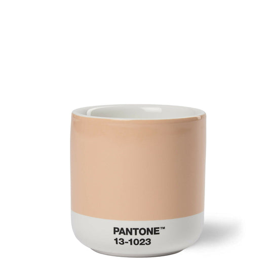 Pantone Cortado Thermo Cup in 2024 Color of the Year 13-1023 Peach Fuzz