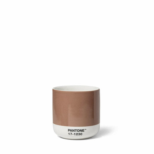 Pantone Cortado Thermo Cup in 2025 Color of the Year 17-1230 Mocha Mousse