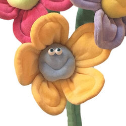 Plush Happy Flower Soft Sculpture