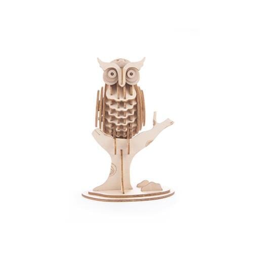 Kikkerland 3D Wooden Owl Puzzle