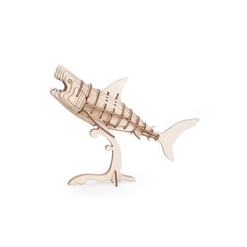 Kikkerland 3D Wooden Shark Puzzle