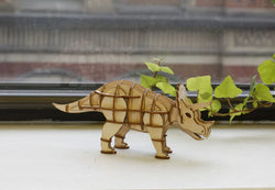 Kikkerland 3D Wooden Triceratops Puzzle