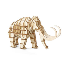Load image into Gallery viewer, Kikkerland 3D Wooden Mammoth Puzzle
