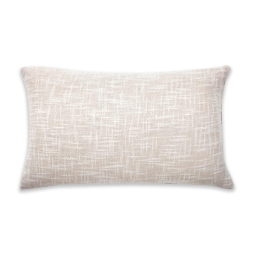 Checkered Block Printed Pillow in Indigo