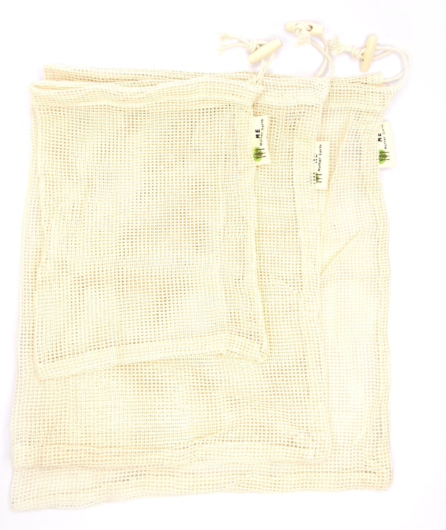 Mother Earth Reusable Produce Bags Set of 3