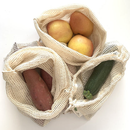 Mother Earth Reusable Produce Bags Set of 3