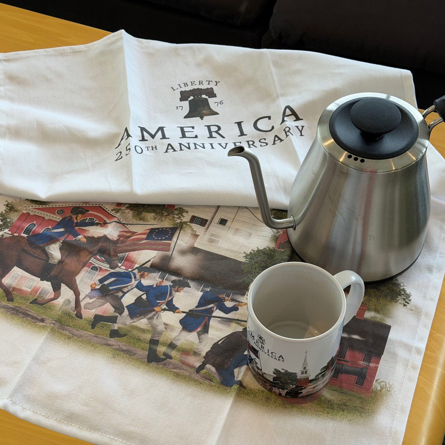 America 250 Cotton Tea Towel Designed by Martin Schwartz