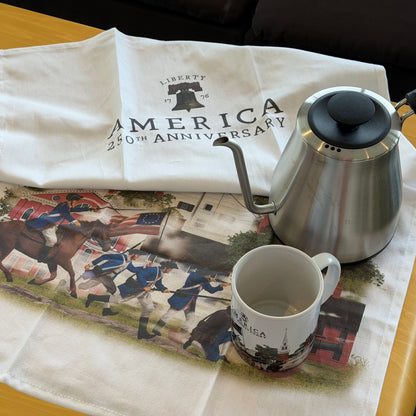 America 250 Cotton Tea Towel Designed by Martin Schwartz