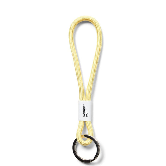 Pantone Short Keychain in Light Yellow 600