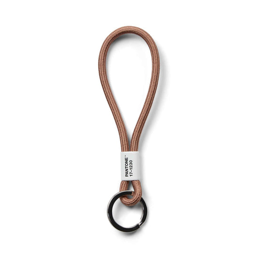 Pantone Short Keychain in 2025 Color of the Year 17-1230 Mocha Mousse