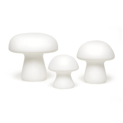 Kikkerland Porcelain Mushroom Light Set