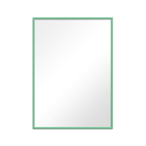 Mirror Framed in Mint Wood