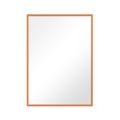 Mirror Framed in Orange Wood