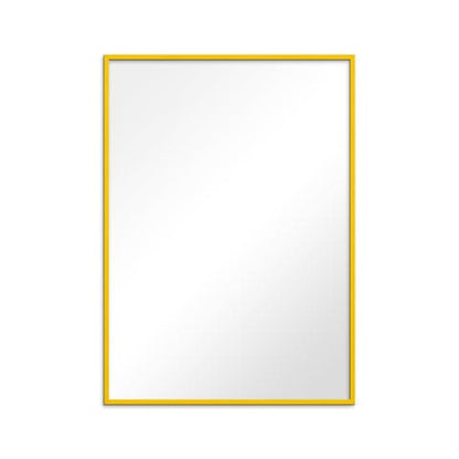 Mirror Framed in Yellow Wood