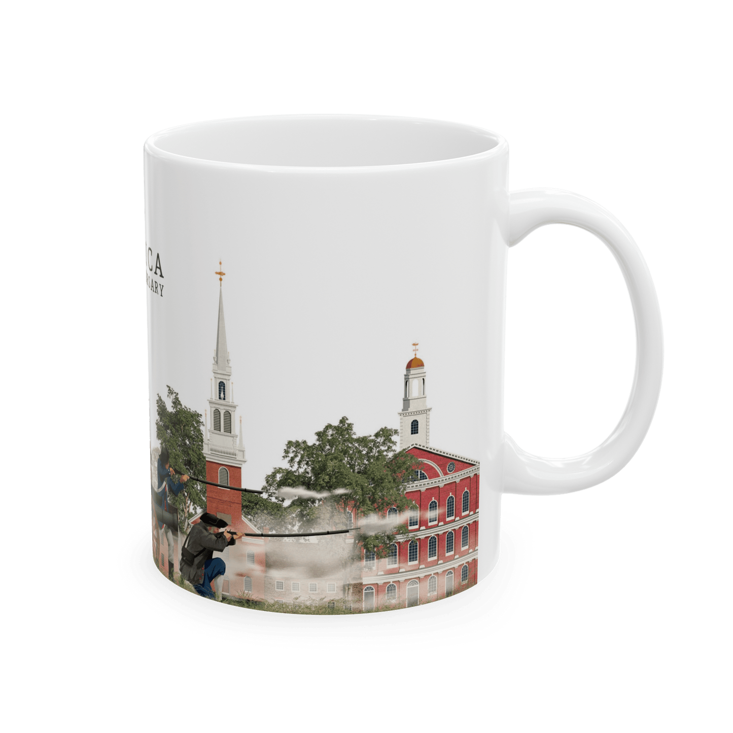 America 250th Anniversary Ceramic Mug designed by Martin Schwartz