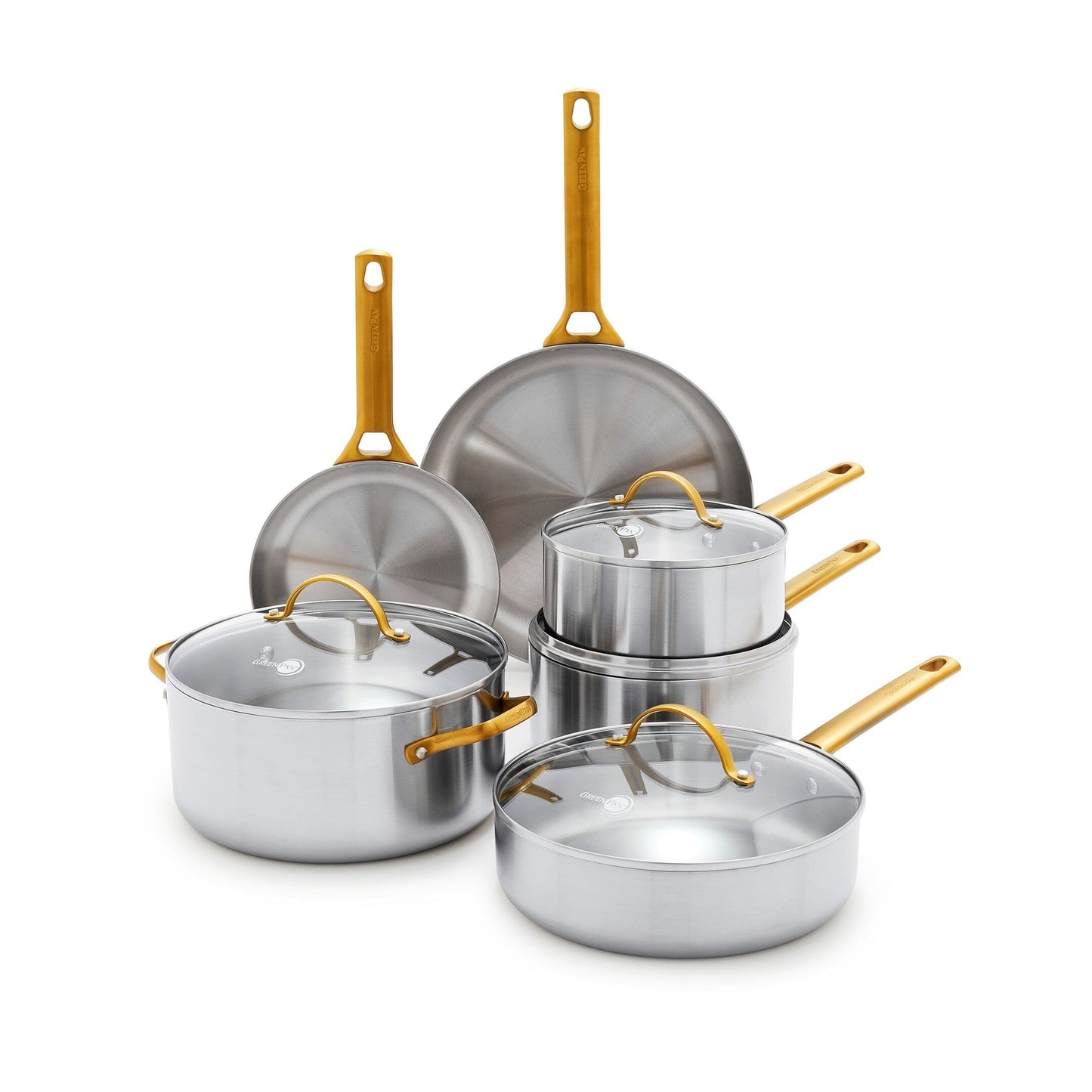 GreenPan Reserve Stainless Steel Cookware Set