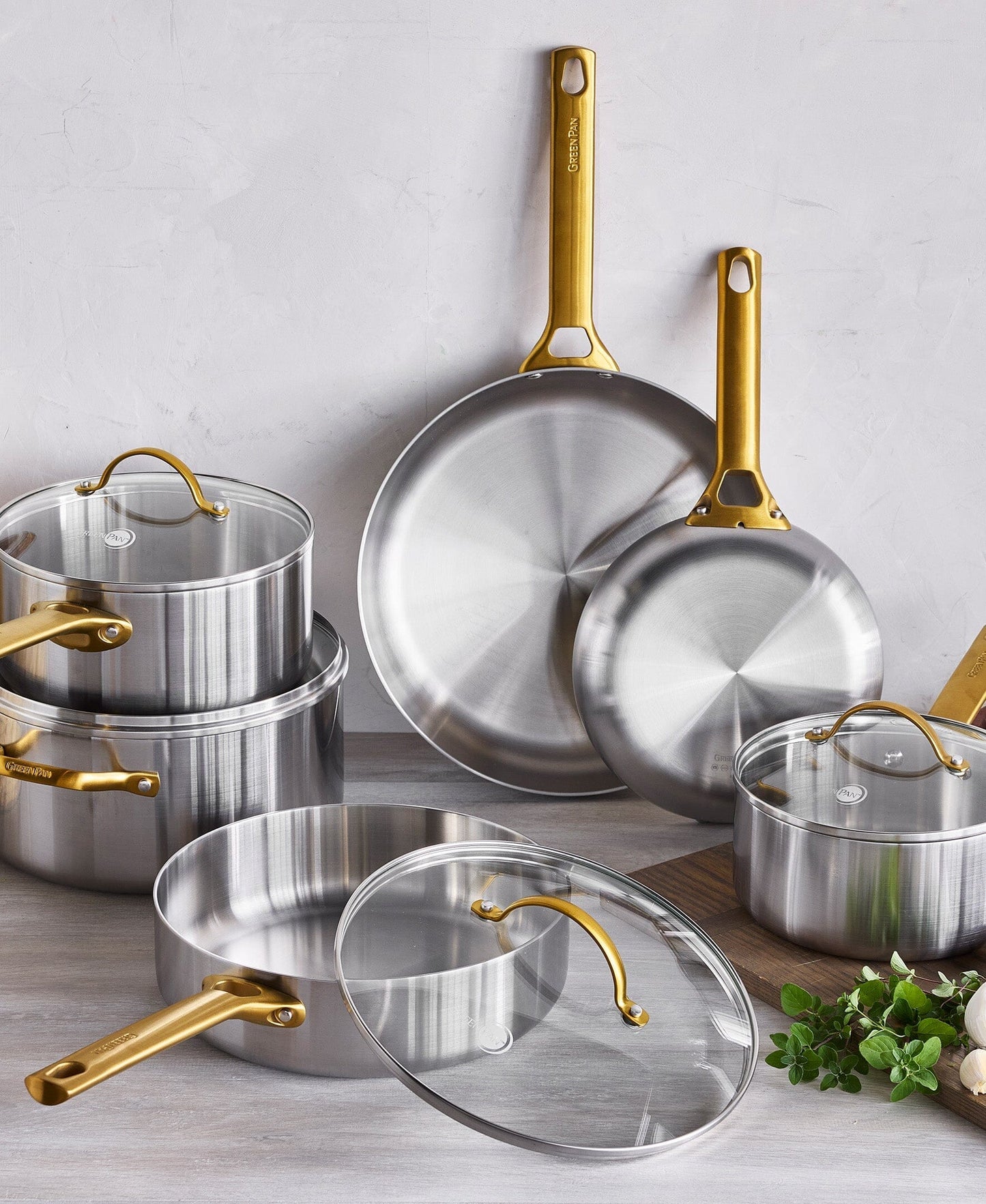GreenPan Reserve Stainless Steel Cookware Set