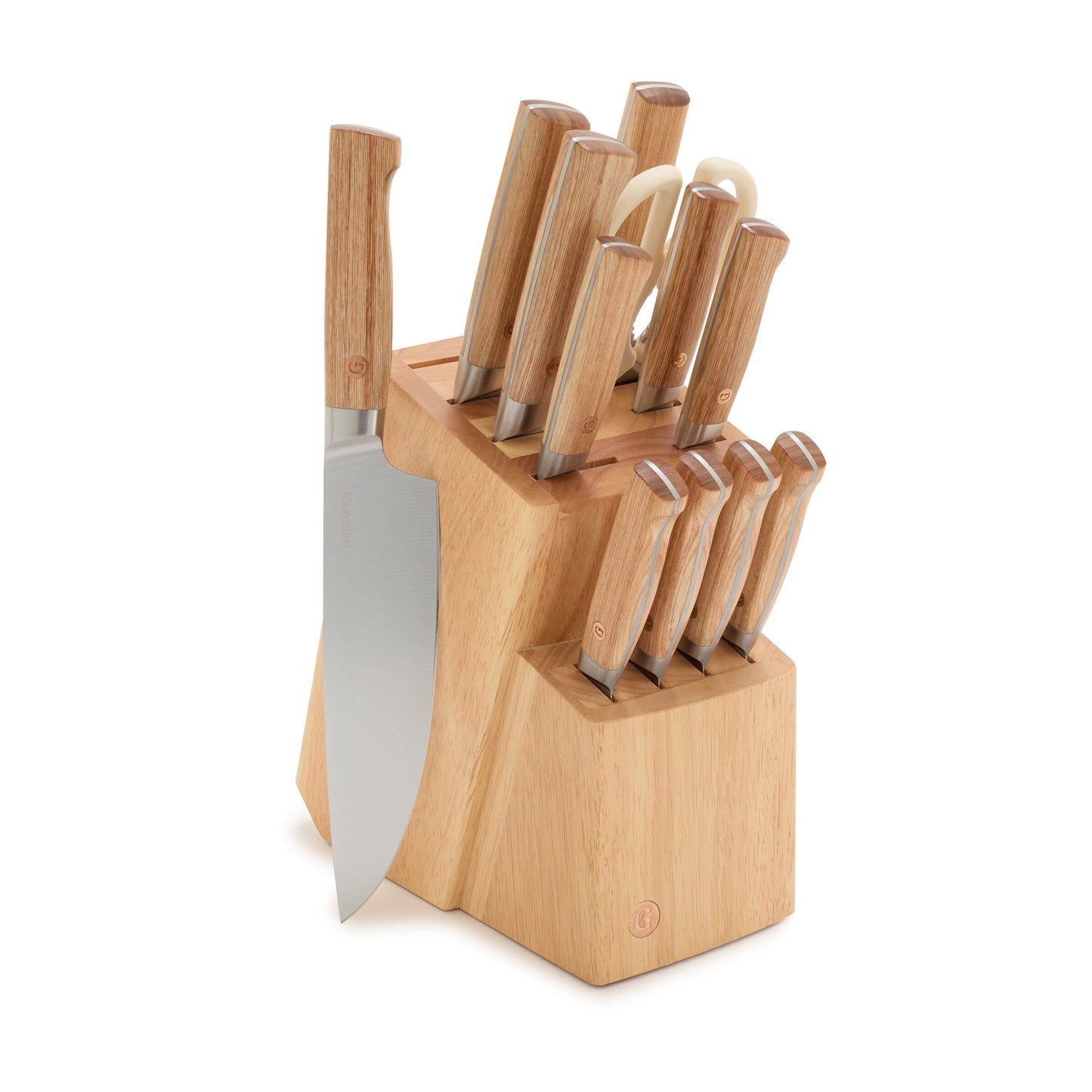 GreenPan Elite Light Pakka Wood Cutlery Knife Block Set