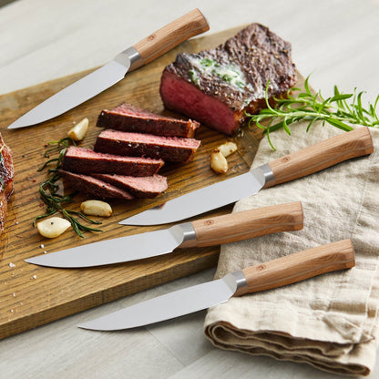 GreenPan Elite Light Pakka Wood Steak Knife Boxed Set