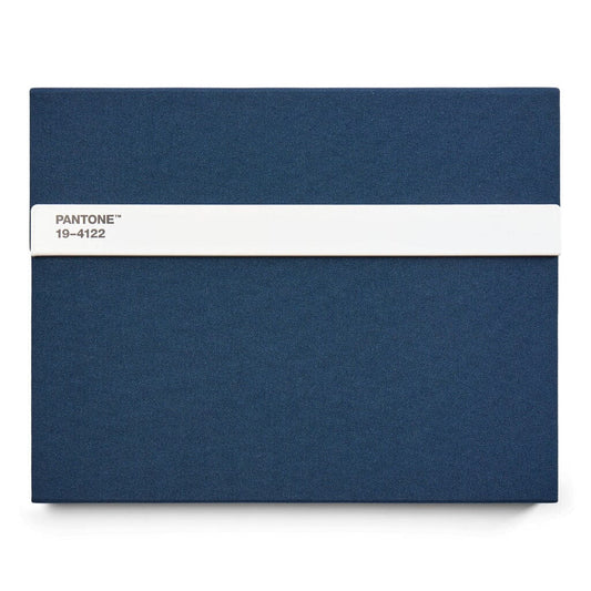 Pantone Notebook with Pencil Lined in Dark Blue 19-4122