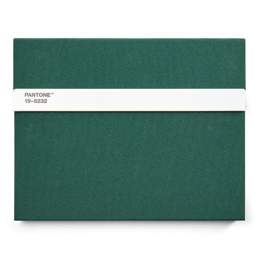 Pantone Notebook with Pencil Lined in Dark Green 19-5232