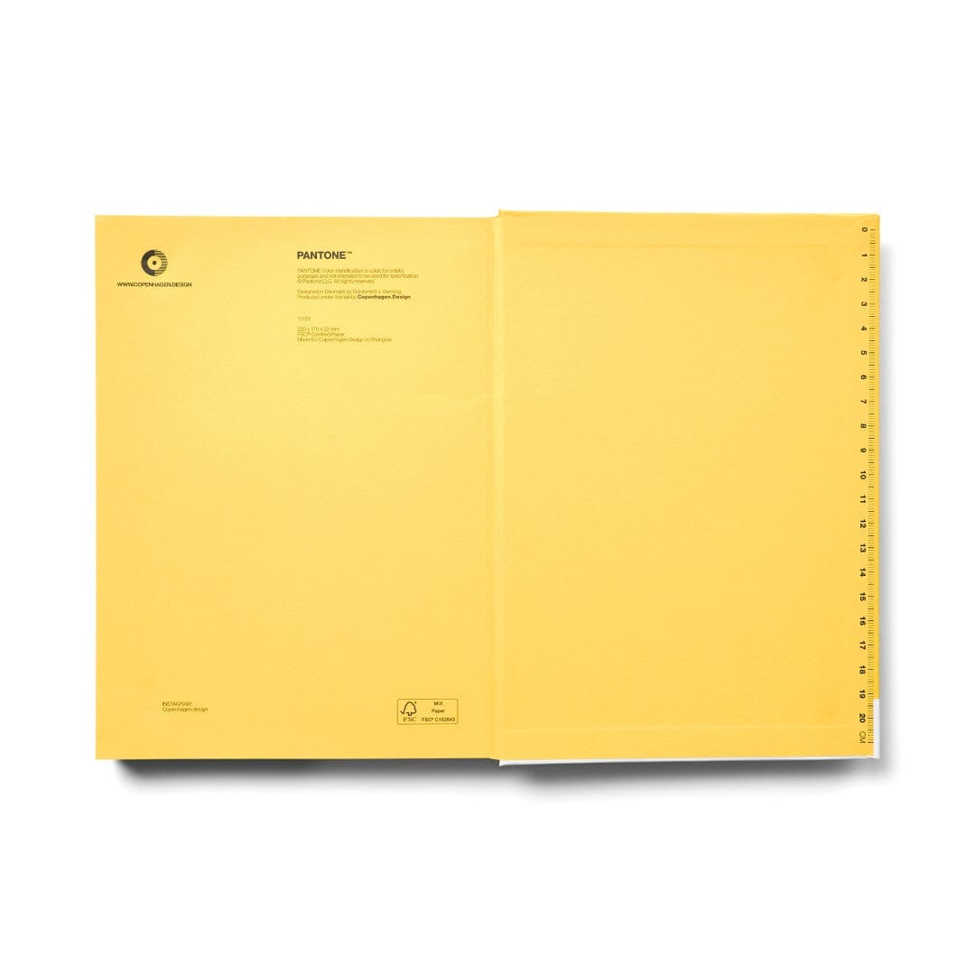 Pantone Large Dotted Notebook in Yellow 012 C