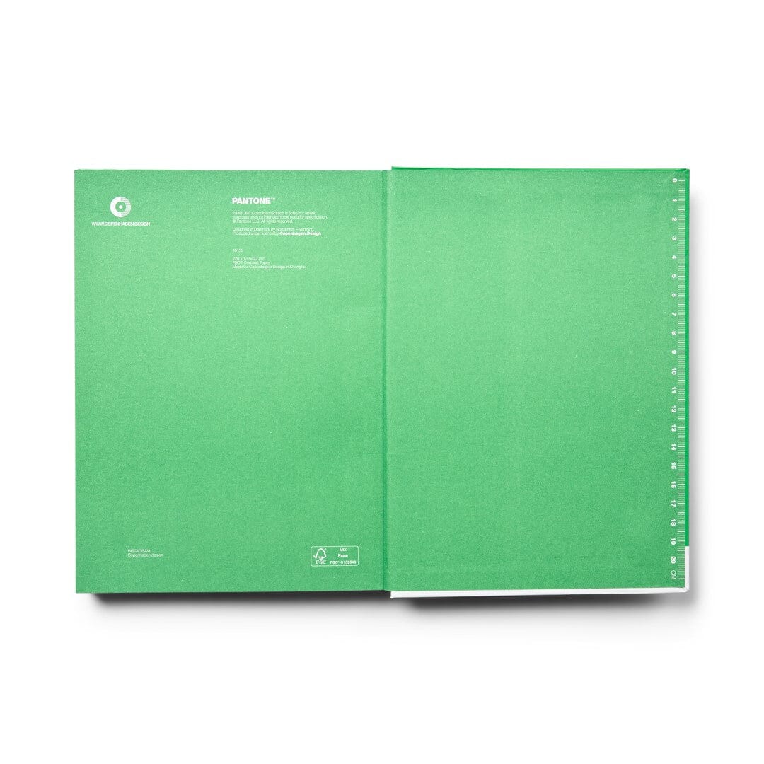 Pantone Large Dotted Notebook in Green 16-6340