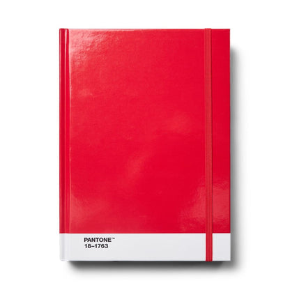 Pantone Large Dotted Notebook in Red 18-1763