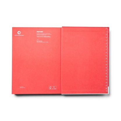 Pantone Large Dotted Notebook in Red 18-1763