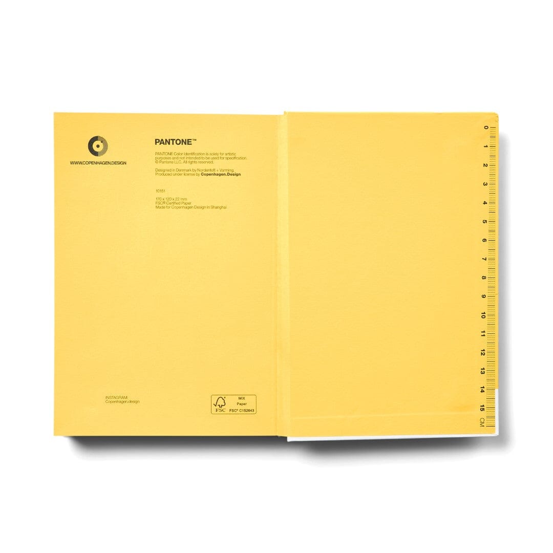 Pantone Small Dotted Notebook in Yellow 012 C