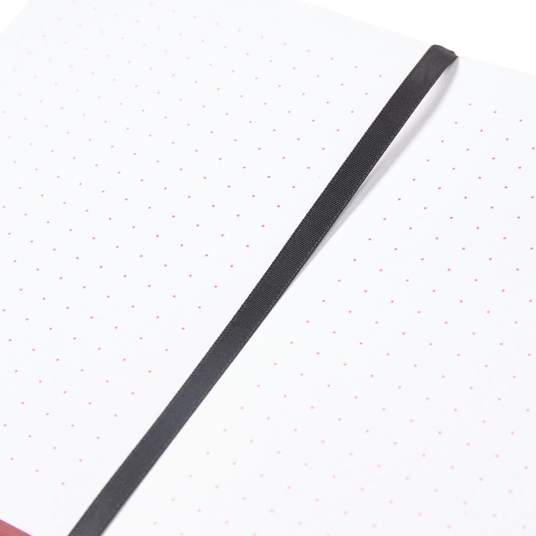 Pantone Small Dotted Notebook in Red 18-1763