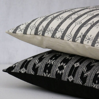 Black & White Aztec Print Pillow Cover