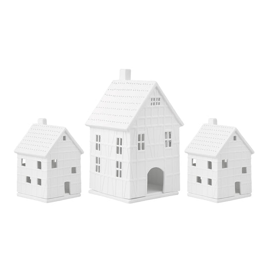 Rader Porcelain Village Half Timbered Houses Set of 3