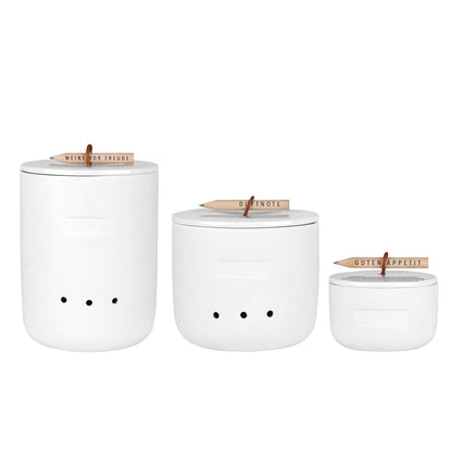 Rader Bon Appetit Porcelain Canister Set of 3