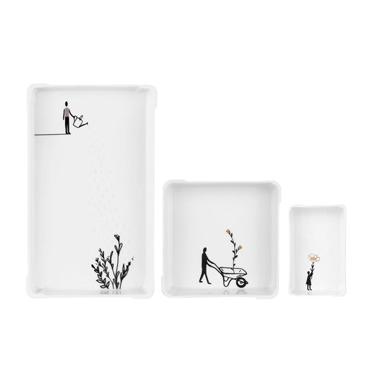 Rader Picture Stories Decorative Tray Set of 3