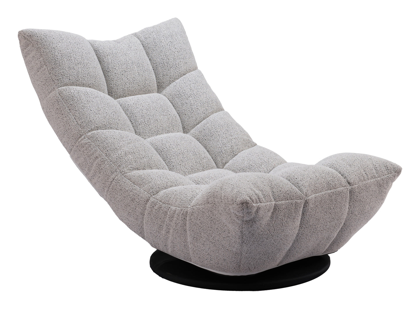 Zuo Down Go Swivel Chair Ash Gray