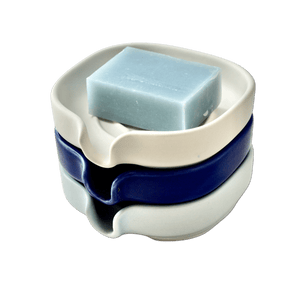 Self-Draining Porcelain Soap Dish