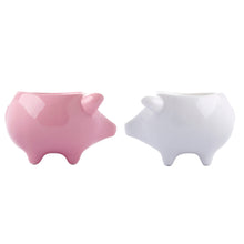 Load image into Gallery viewer, Bacon n&#39; Eggs - pink &amp; white eggcups
