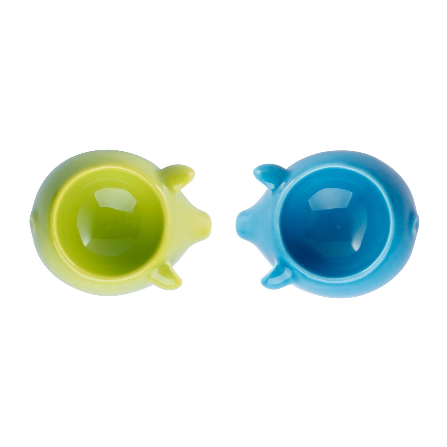 Bacon n' Eggs - blue & green eggcups