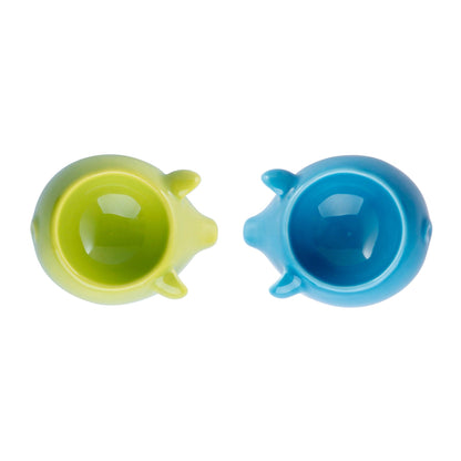 Bacon n' Eggs - blue & green eggcups