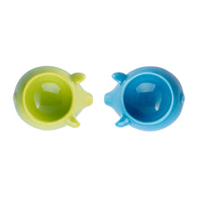 Load image into Gallery viewer, Bacon n&#39; Eggs - blue &amp; green eggcups
