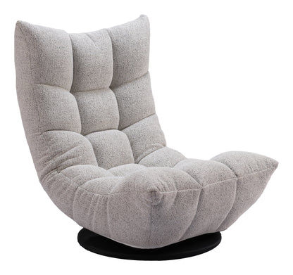 Zuo Down Go Swivel Chair Ash Gray