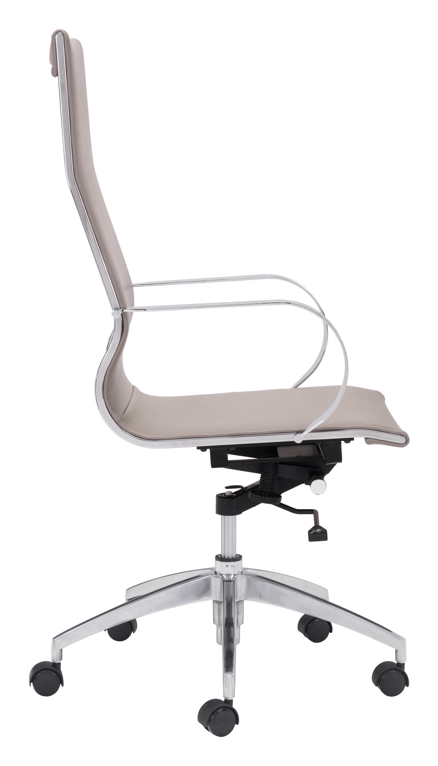 Zuo Glider High Back Office Chair Taupe