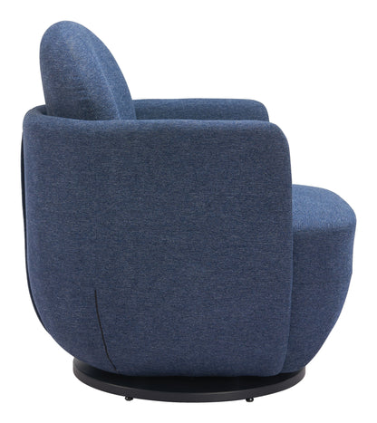 Zuo Bant Blue Swivel Chair