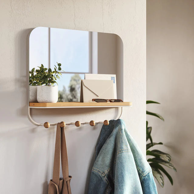 Umbra Estique Mirror With Hooks