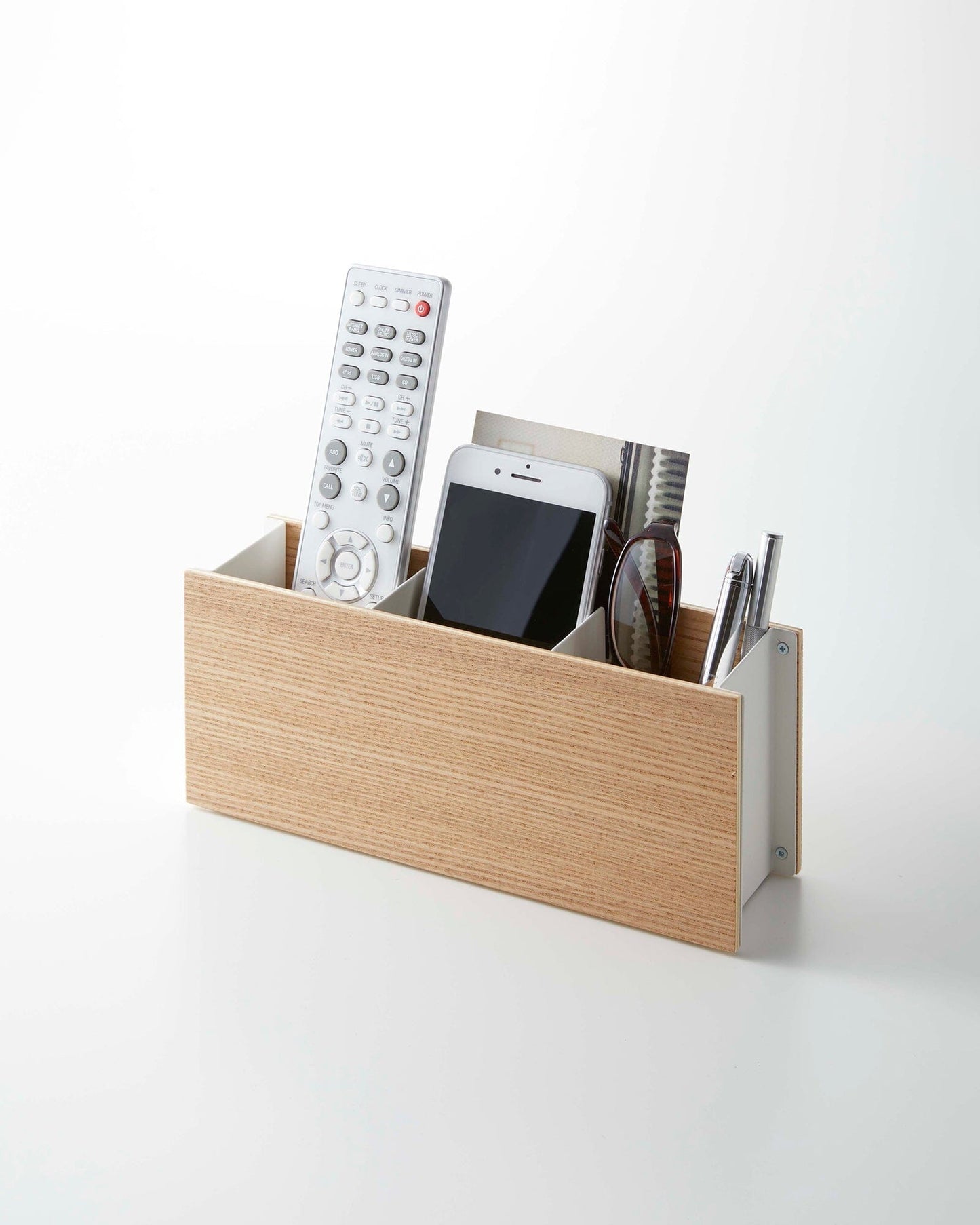 Yamakazi Steel & Wood Desk Organizer