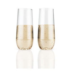 TRUE Flexi Stemless Champagne Flute Set of 2